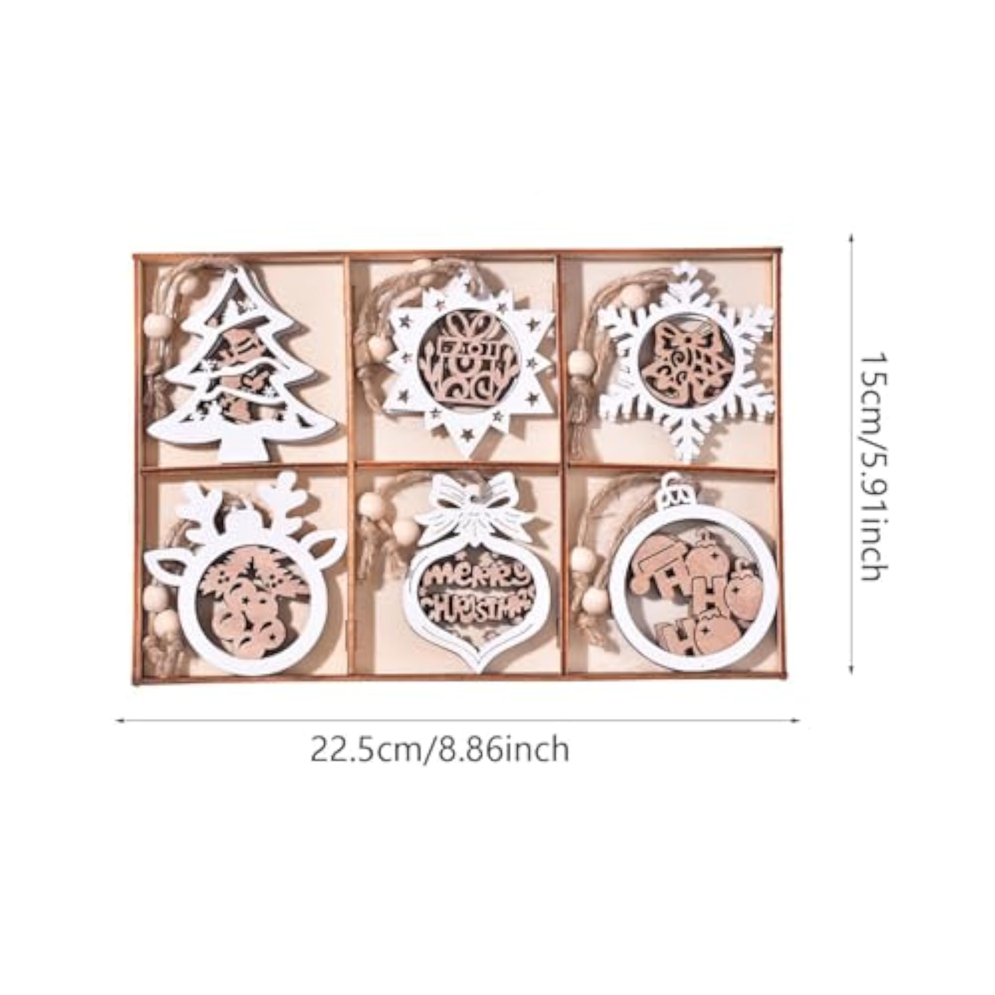 12Pcs Christmas Tree Hanging Ornament for Holiday Decor